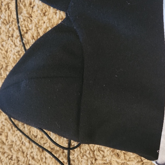 Black and white floral spaghetti trap formal dress by L'ATISTE - Picture 6 of 11